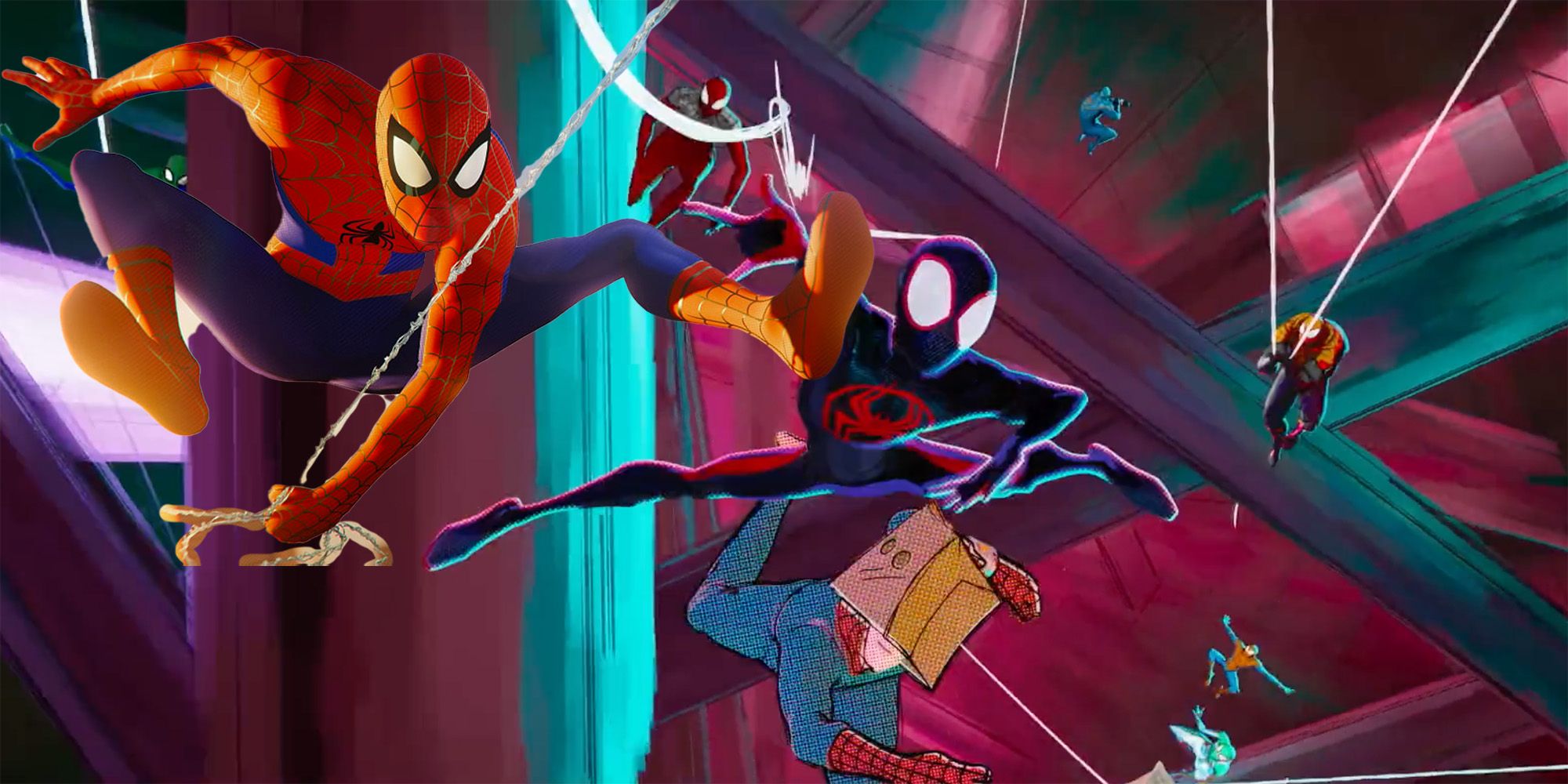 Spider-Man Across the Spider-Verse trailer multiple spideys.