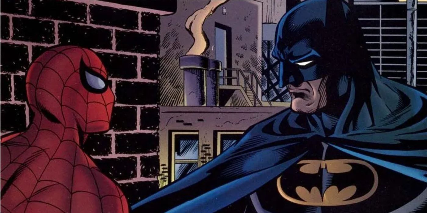 Homem-Aranha com Batman em New Age Dawning.