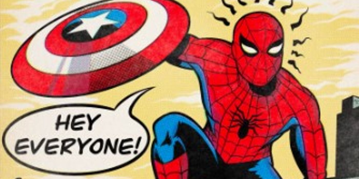 Spider-Man’s Civil War Entrance Gets Comics Treatment In Throwback Art