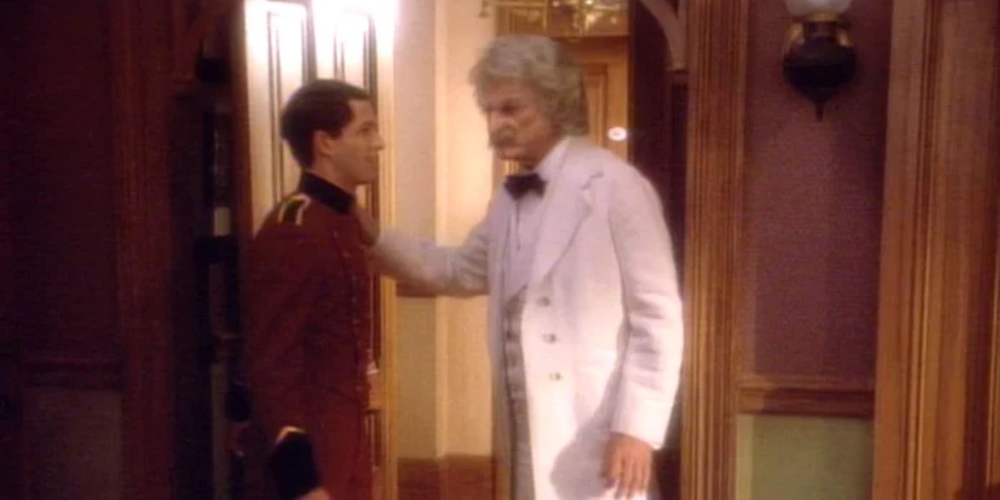 Mark Twain talks to Jack London from Star Trek The Next Generation 