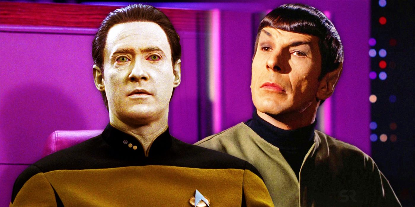 Spock and Data in Star Trek