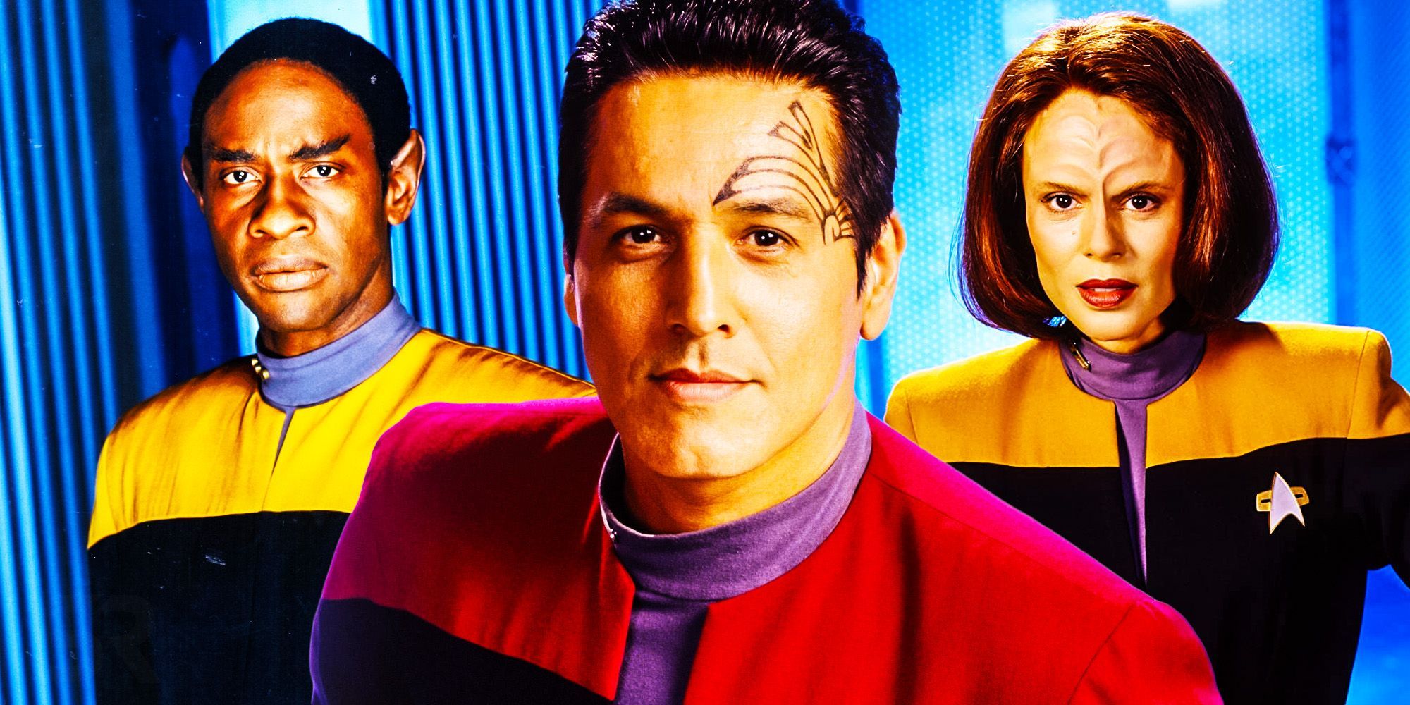 Tuvok, Chakotay, and B'Elanna Torres in Star Trek: Voyager