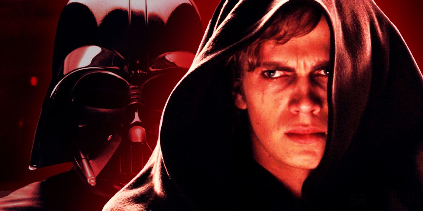 Darth Vader y Anakin Skywalker en La venganza de los Sith