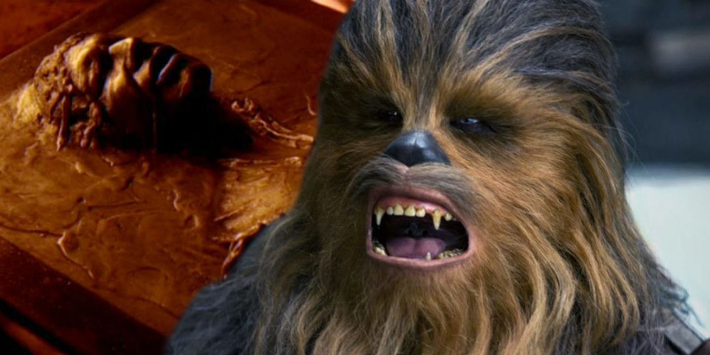 Star Wars: Chewbacca and Han Solo from Return of the Jedi.