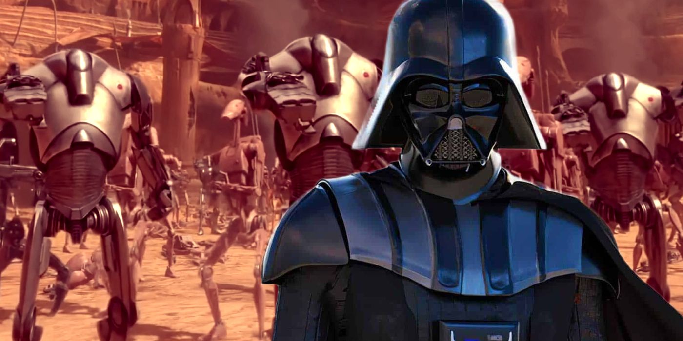 Star Wars Darth Vader and Battle Droids