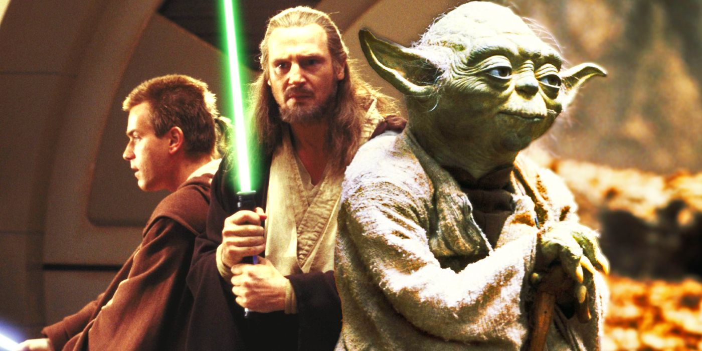 Obi-Wan Kenobi, Qui-Gon Jinn and Yoda in Star Wars