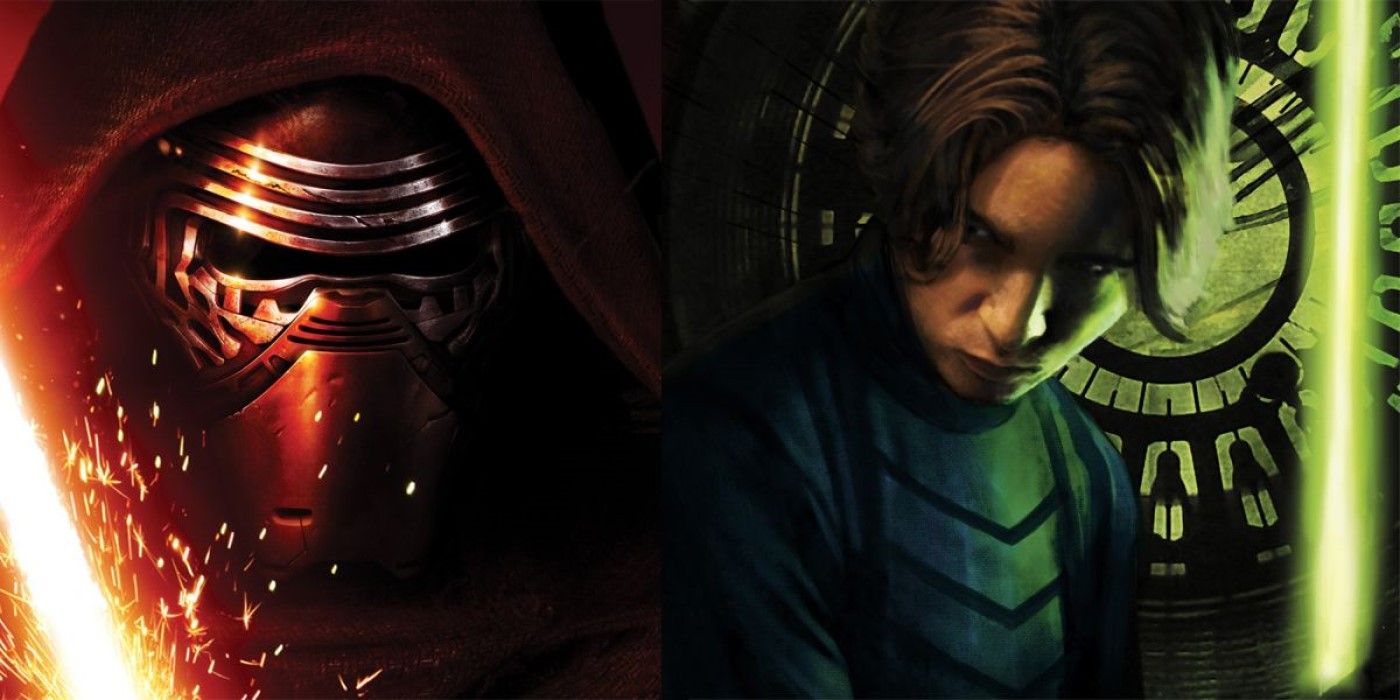 Kylo Ren and Jacen Solo from Star Wars canon and Legends.