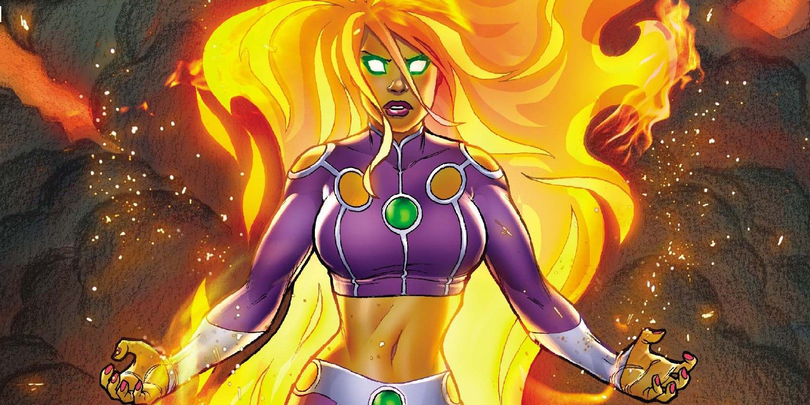 Starfire Glowing in Flames
