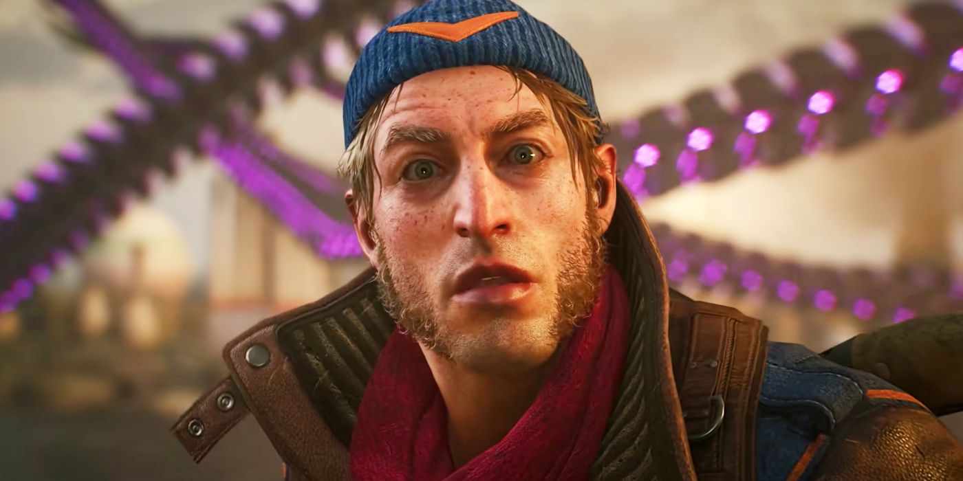 Image of Captain Boomerang looking shocked in the 2021 DC FanDome trailer for Suicide Squad: Kill the Justice League.