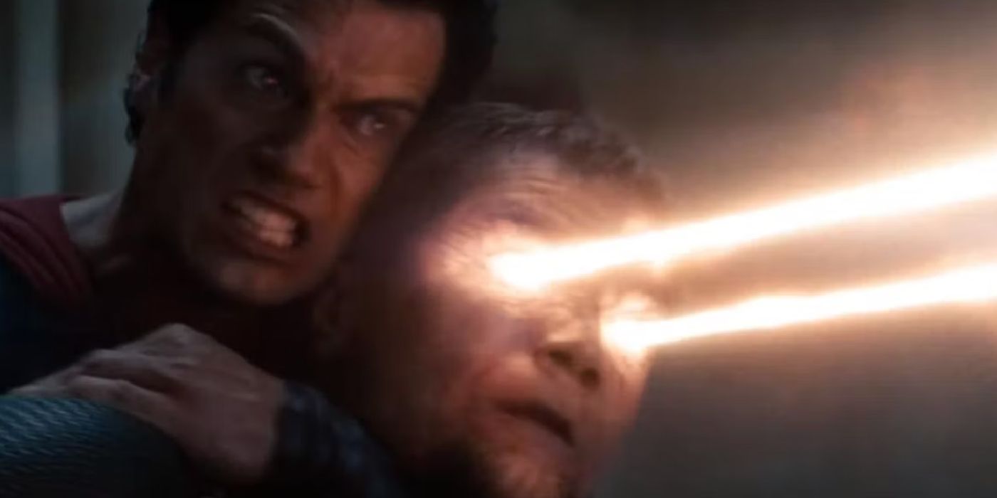 Superman killing Zod in Man of Steel.