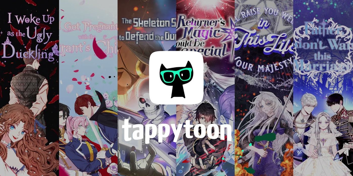 A Tappytoon logo and advertisement will appear