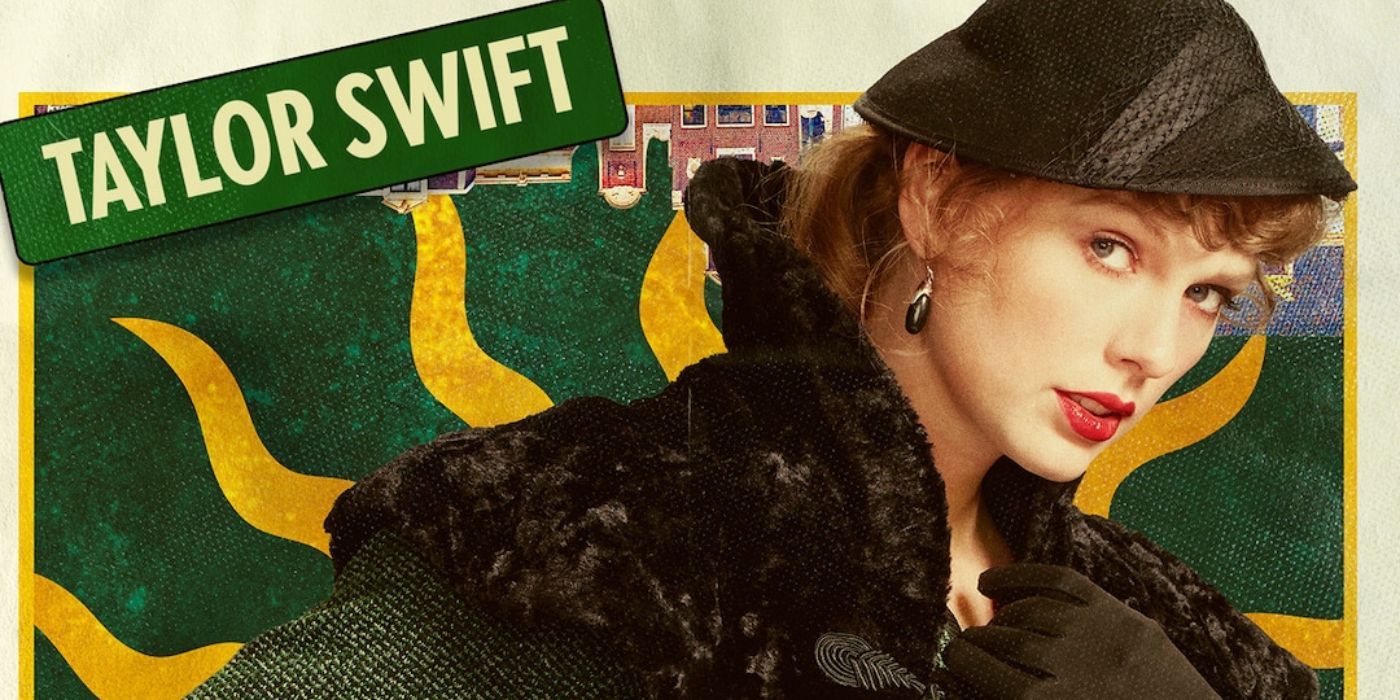 Taylor Swift in a character poster for Amsterdam