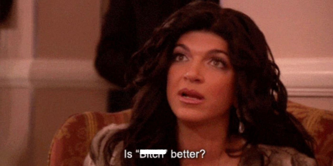 Teresa talking to Danielle on Rhonj