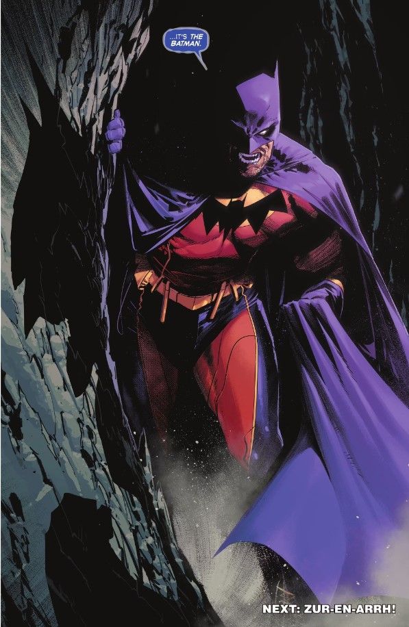 The Batman of Zur-En-Arrh returns as he crawls out of the Batcave in Chip Zdarsky's Batman #126