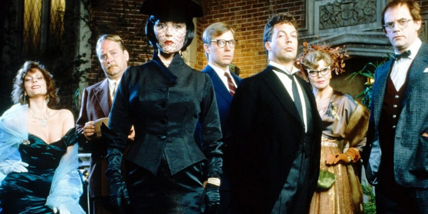 The cast of Clue in the mansion