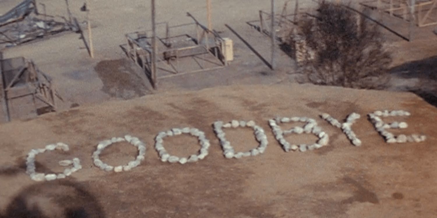 The final scene of MASH in Goodbye Farewell and Amen