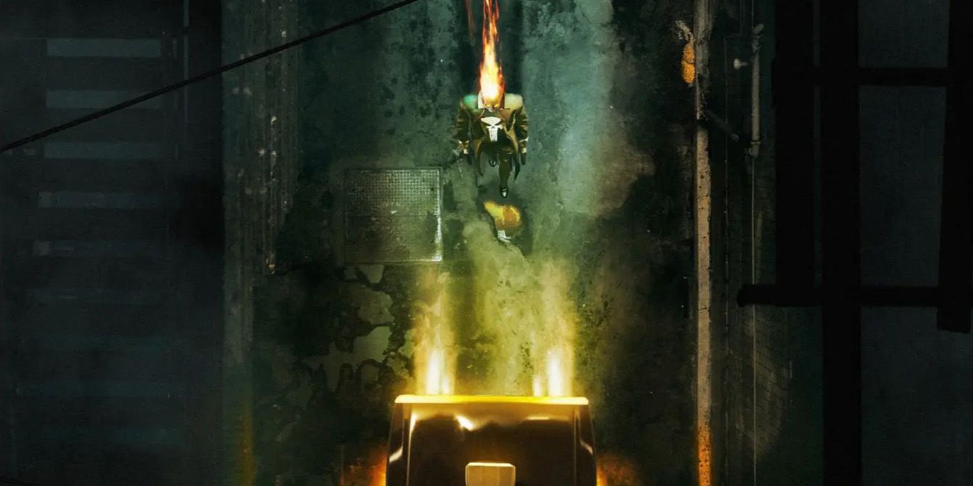 Le Punisher devient Ghost Rider dans l'art croisé effrayant de Marvel