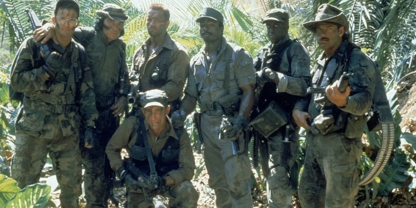 The soldiers starting their hunt of Predator