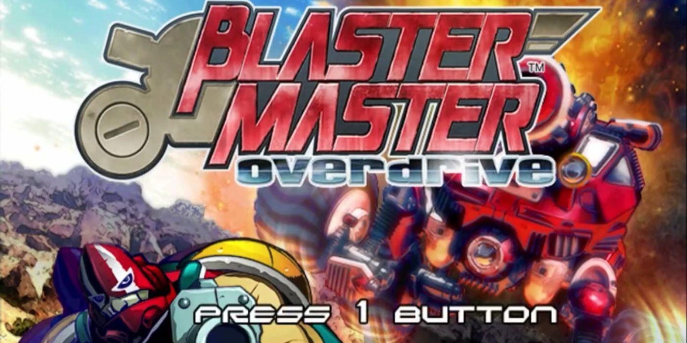 The splash screen for Blaster Master Overdrive