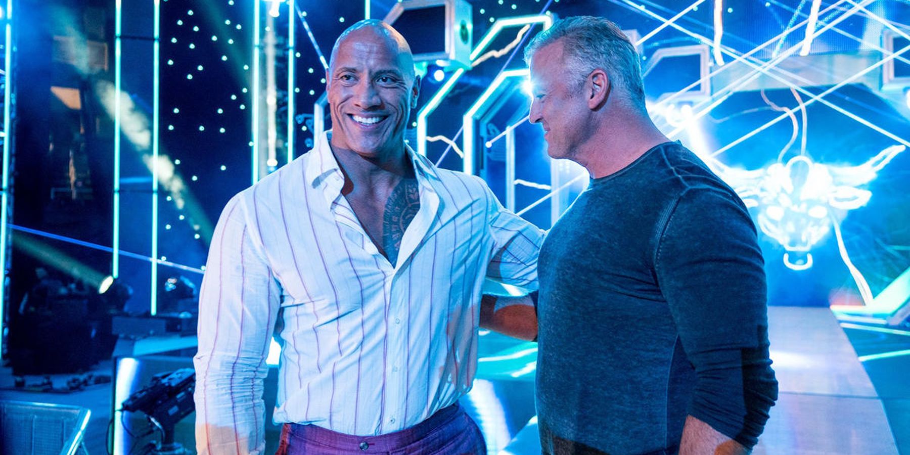The Rock and Shane McMahon catch up before WWE WrestleMania.
