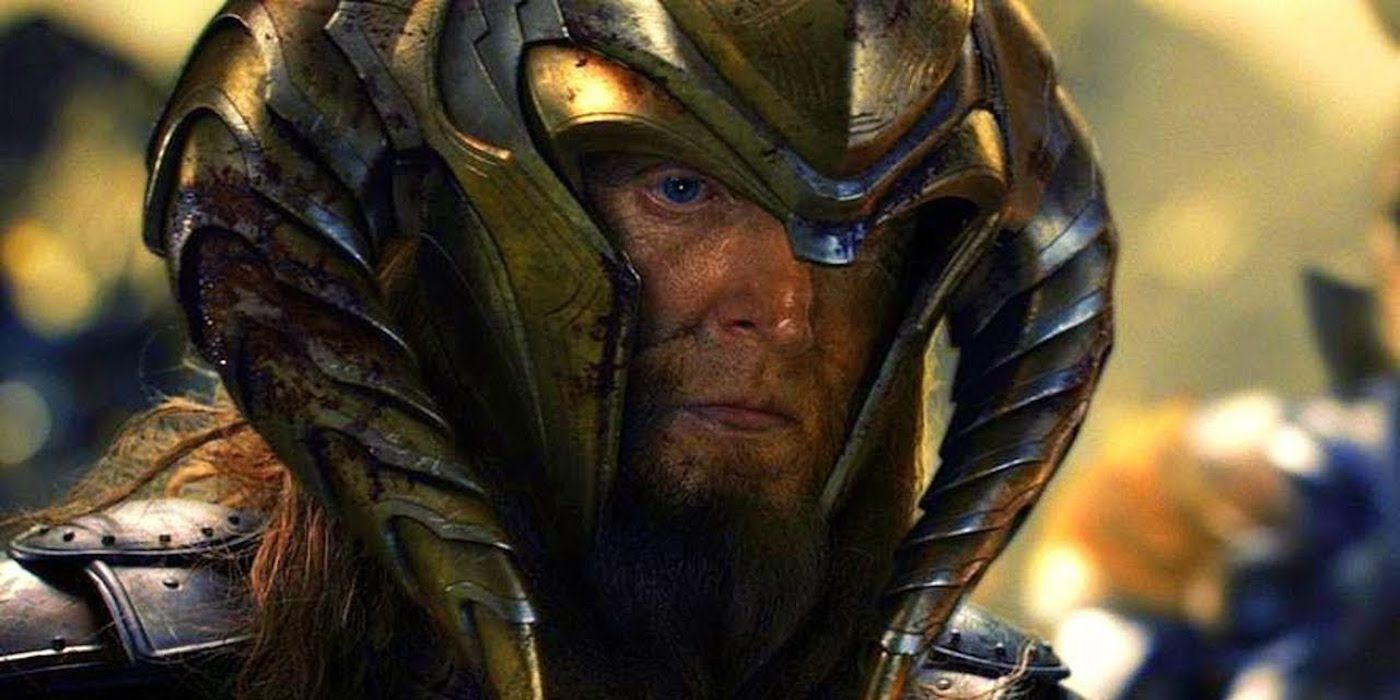 O avô de Thor, Borr, interpretado por Tony Curran em Thor: The Dark World