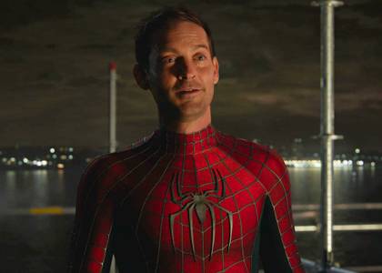 Tobey Maguire speaks to Otto Octavius in Spider-Man: No Way Home.