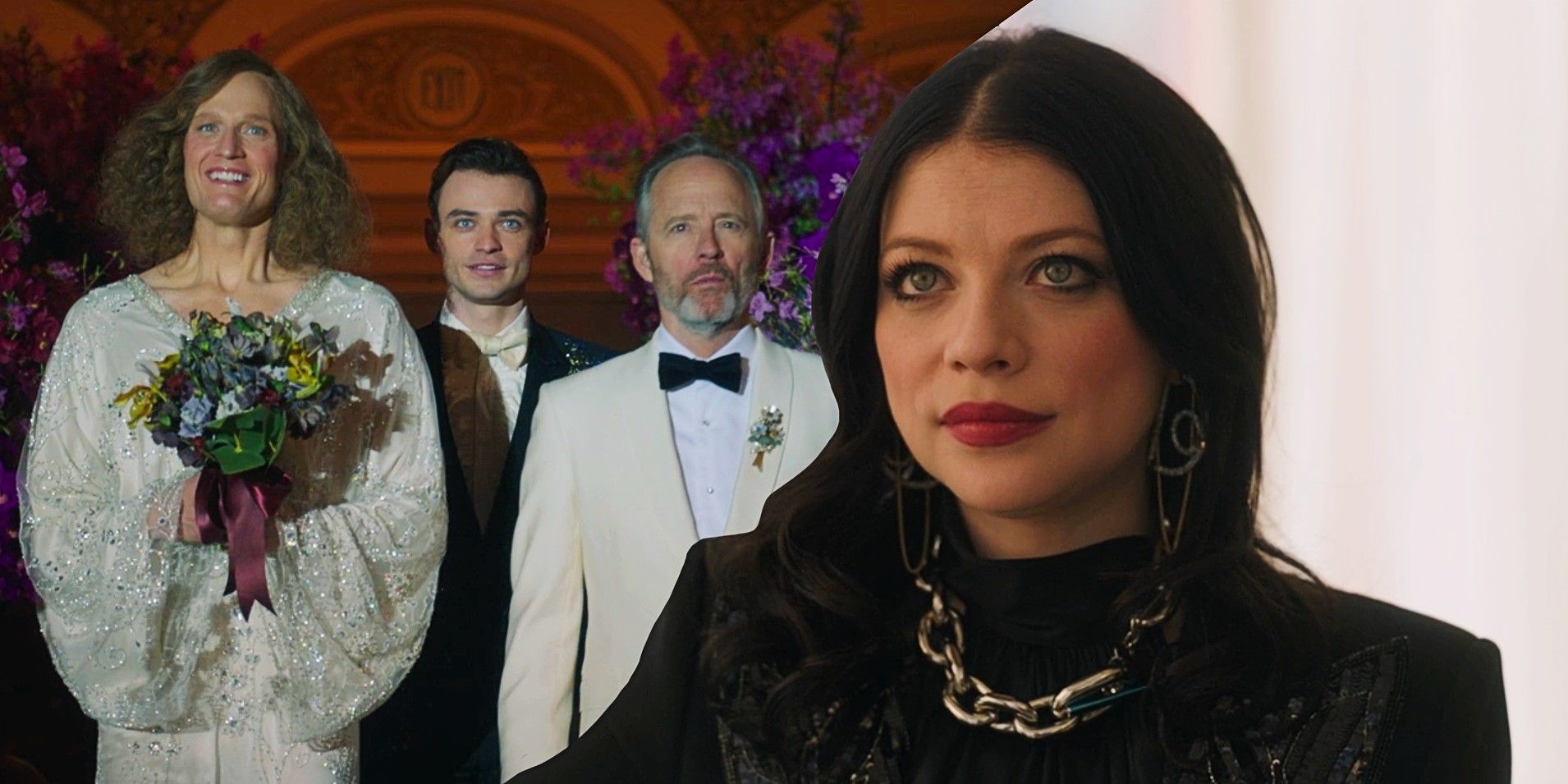 Gossip Girl Reboot Season 2 Episode 6 with Todd Almond as Gideon, Thomas Doherty as Max, John Benjamin Hickey as Roy and Michelle Trachtenberg as Georgina