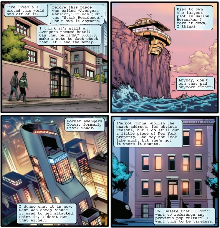 Casas de Tony Stark em Invincible Iron Man #1
