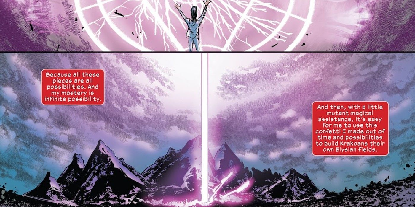 Julgamento de Magneto #5 Feiticeira Escarlate Criando a Sala de Espera