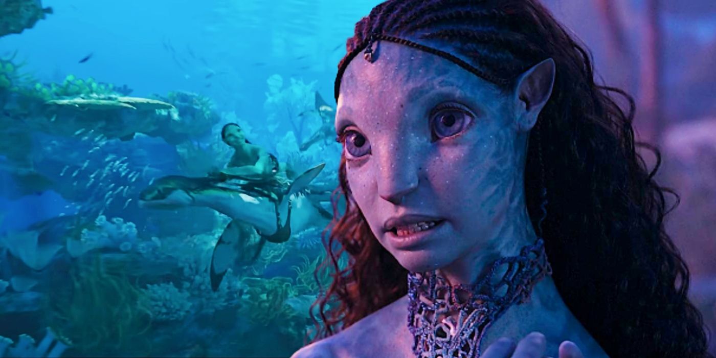 Bailey Bass as Tsireya in Avatar: The Way of Water.