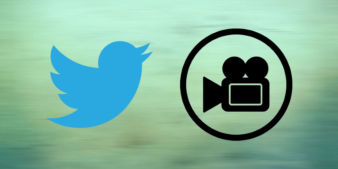 Twitter logo and video camera icon