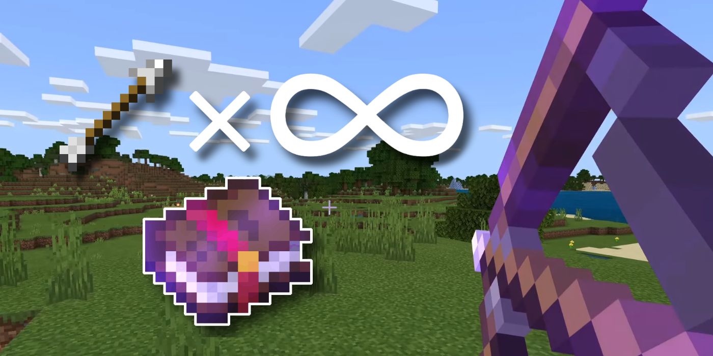 Using a Bow and Infinite Arrows with the Infinity Enchantment in Minecraft
