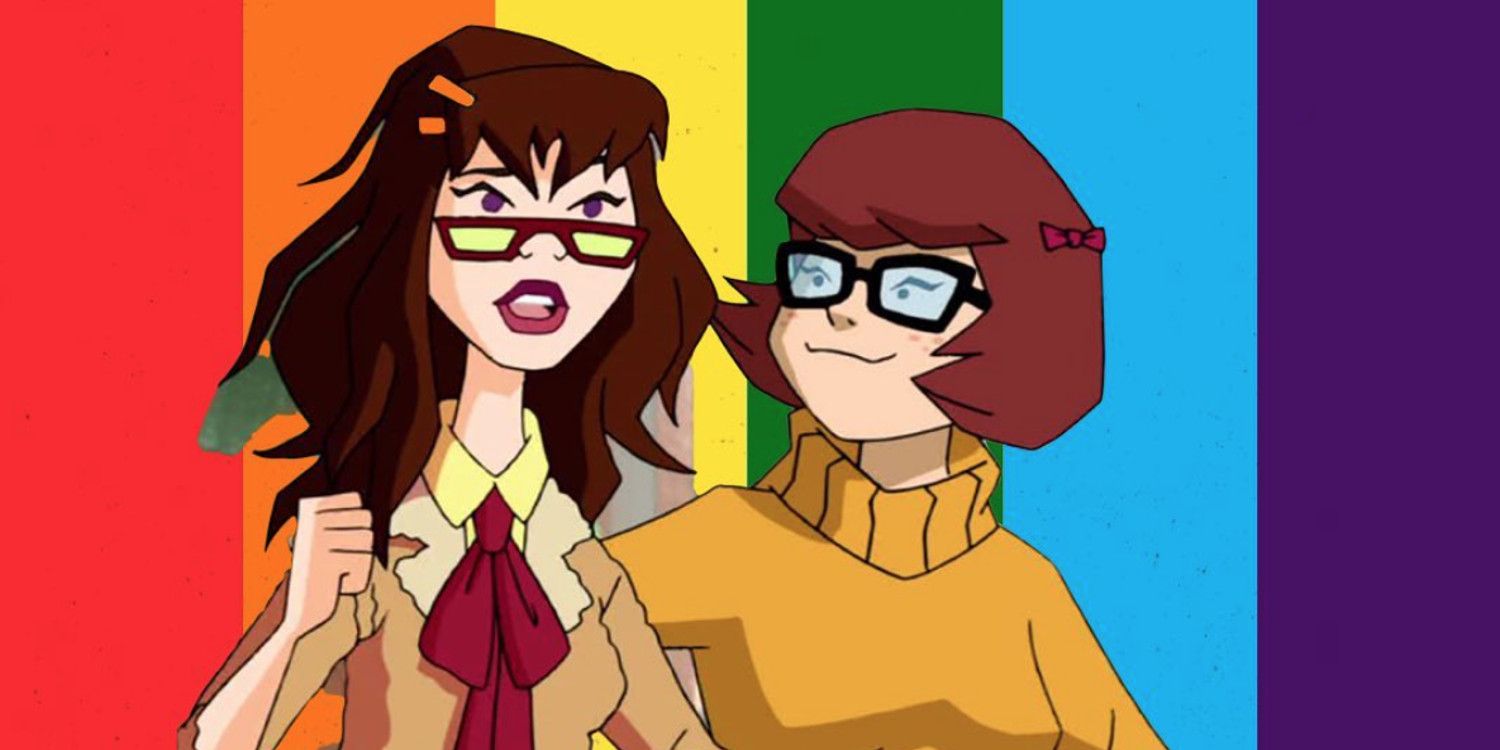 Velma Dinkley et Hot Dog Water Marcie Fleach Mysteries Incorporated Drapeau de fierté