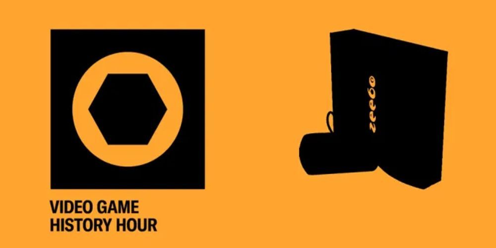 A arte do logotipo do podcast Video Game History Hour é vista