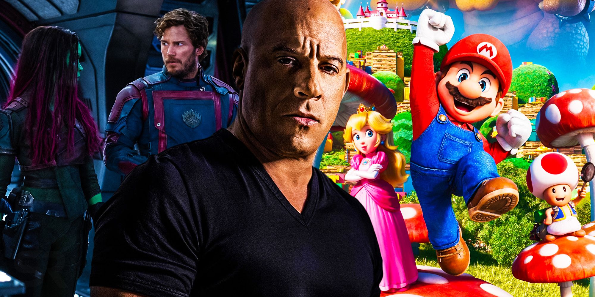 Vin diesel fast and furious 9 super mario bros guardians of the galaxy vol 3