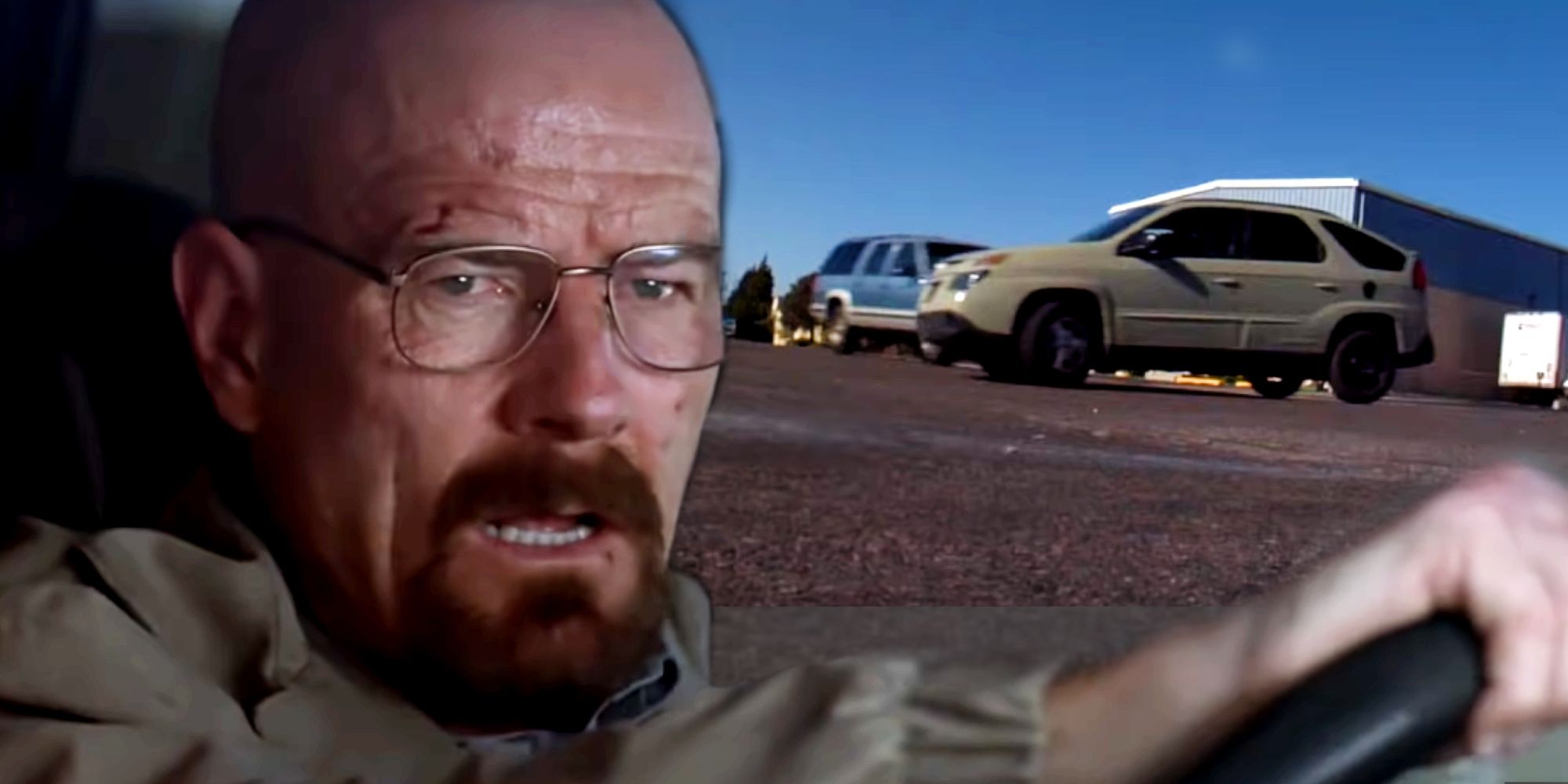 Walter White Crashes The Car In Breaking Bad