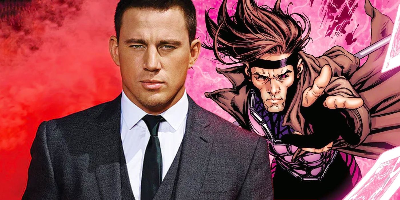 Channing Tatum and Marvel Comics art of Gambit.