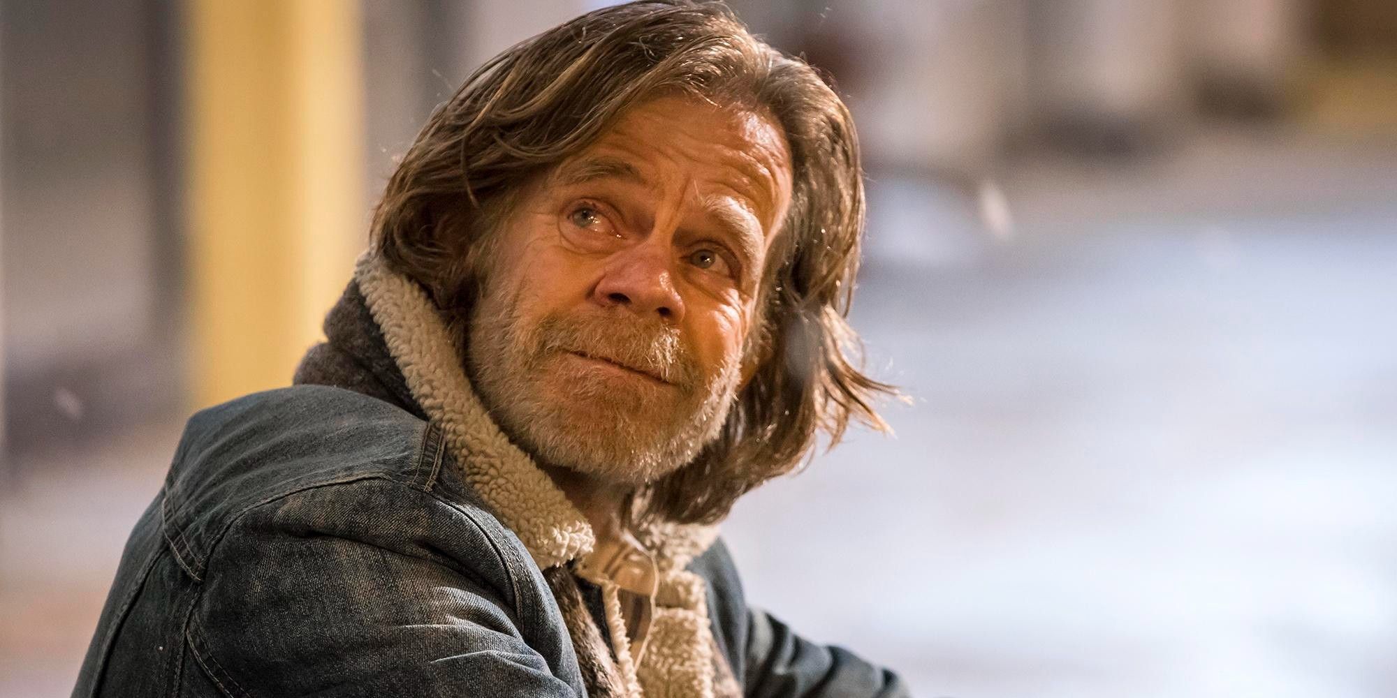 William H Macy looking serious Frank on Shameless