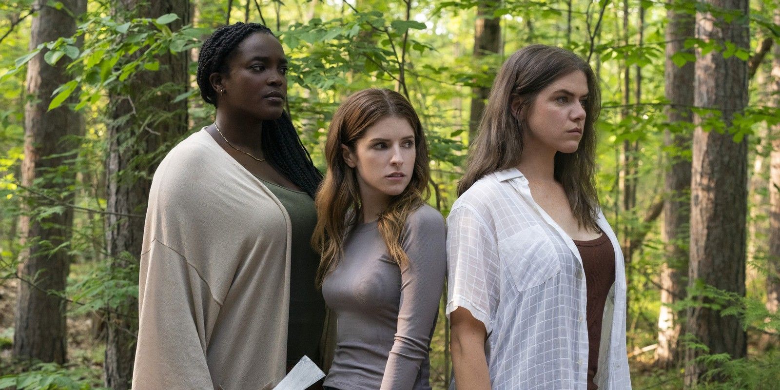 Wunmi Mosaku, Anna Kendrick, and Kaniehtiio Horn in Alice, Darling