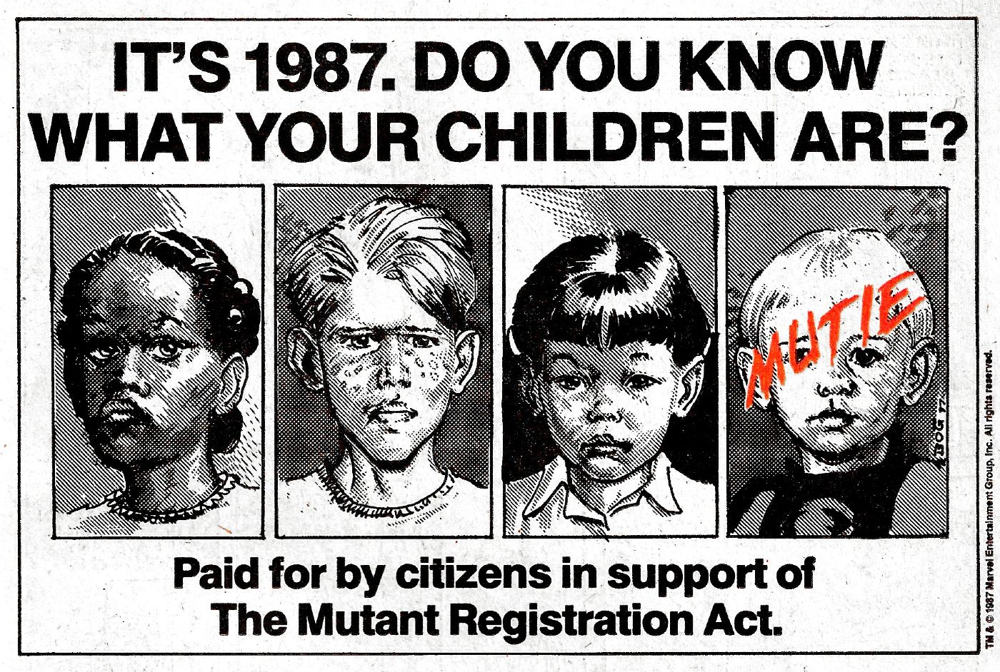 Anúncio da Lei de Registro de Mutantes dos X-Men