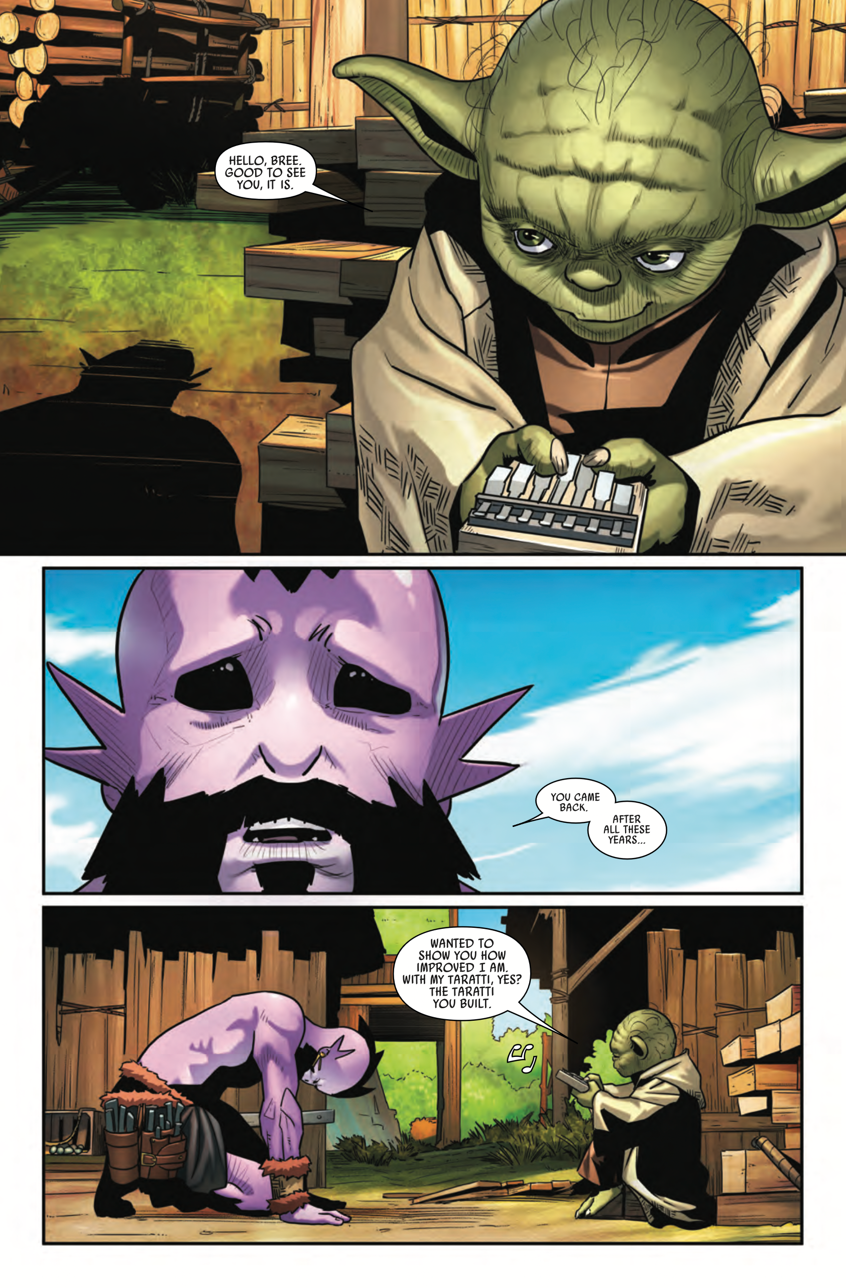 Yoda returns to his student after decades