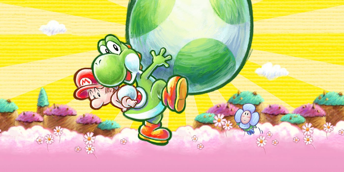 New Yoshi's Island video game official art.