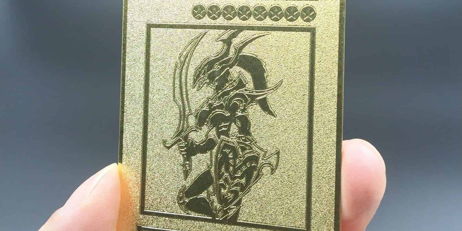 Stainless steel Black Luster Soldier tournament prize from Yu-Gi-Oh!