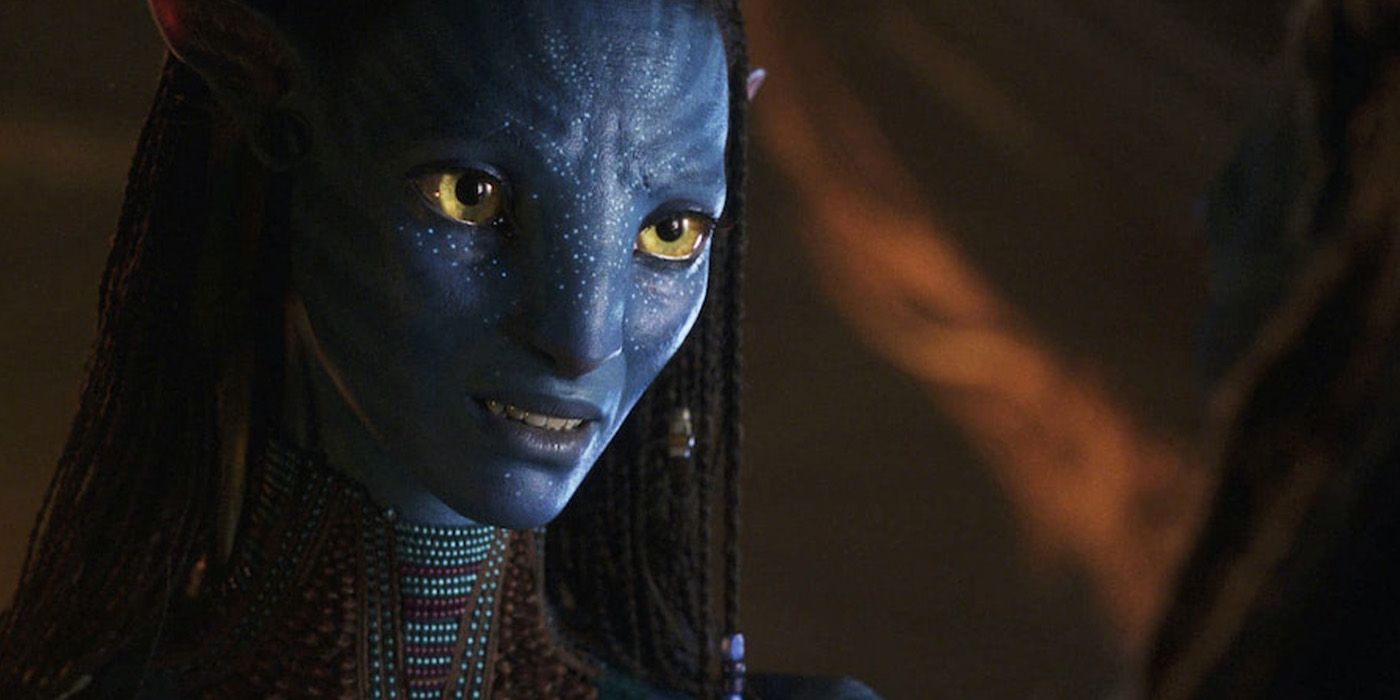 zoe saldana as neytiri in avatar the way of water