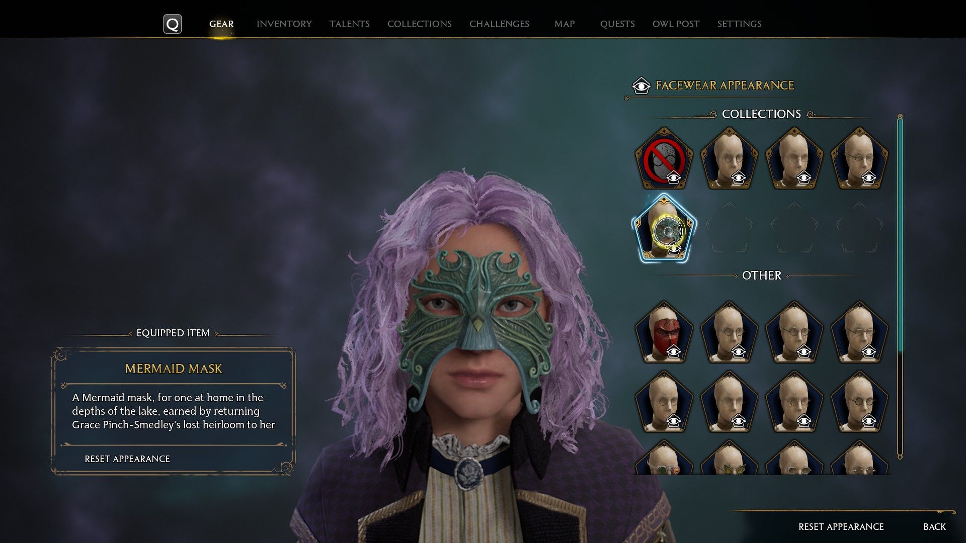 Mermaid Mask Reward for The Lost Astrolabe Quest