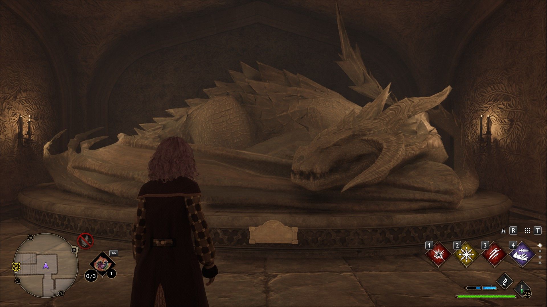 The Sleeping Dragon Statue in Hogwarts Legacy