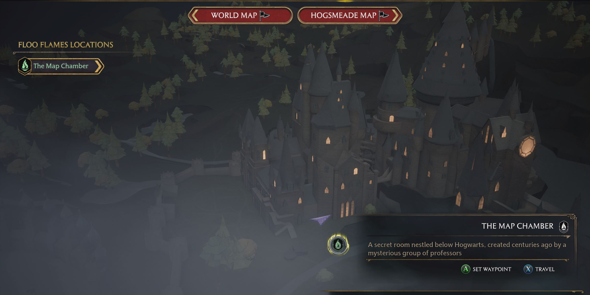 guia de campo página torre de astronomia hogwarts legado dungeon 2