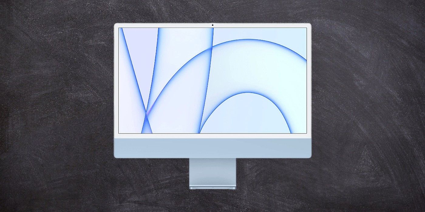 24-inch iMac on black background