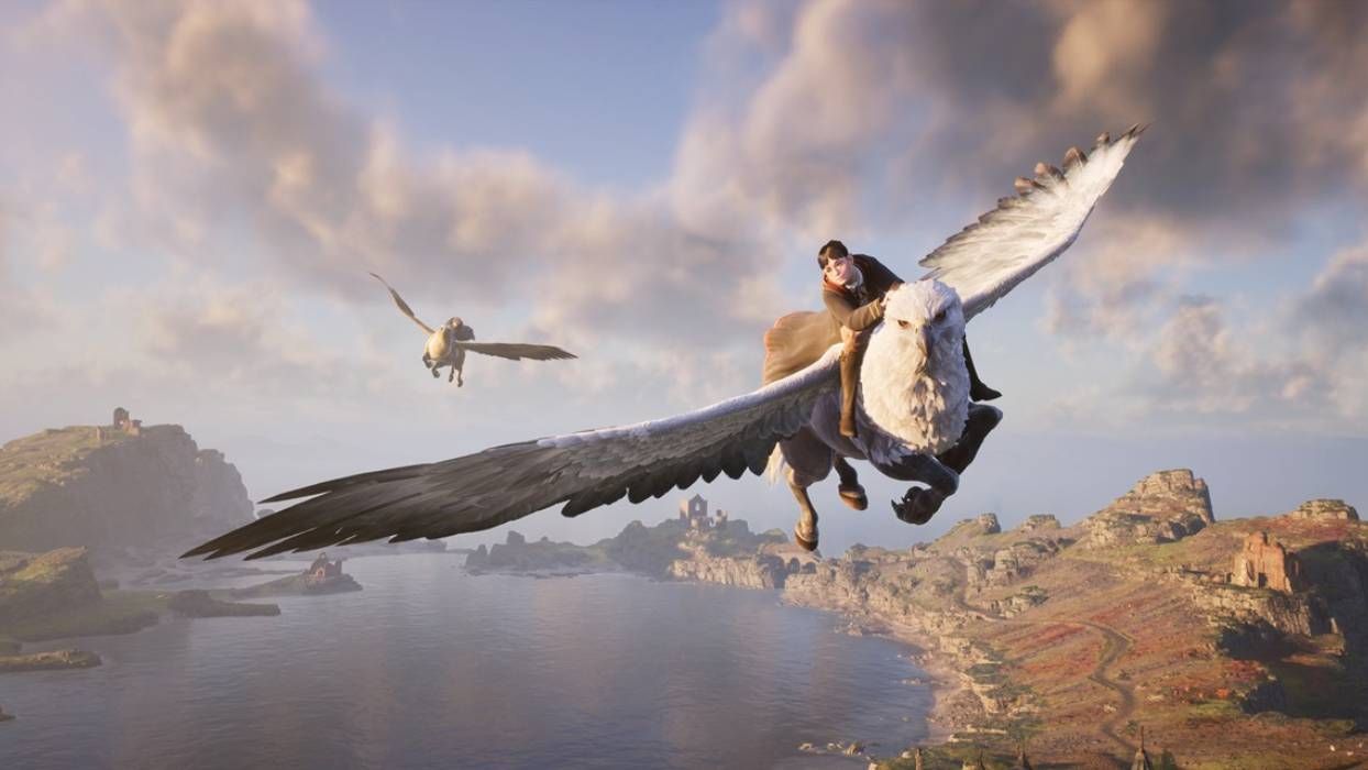 Hogwarts Legacy Hippogriff Flying Mount Named Highwing Traversing Players Through Map