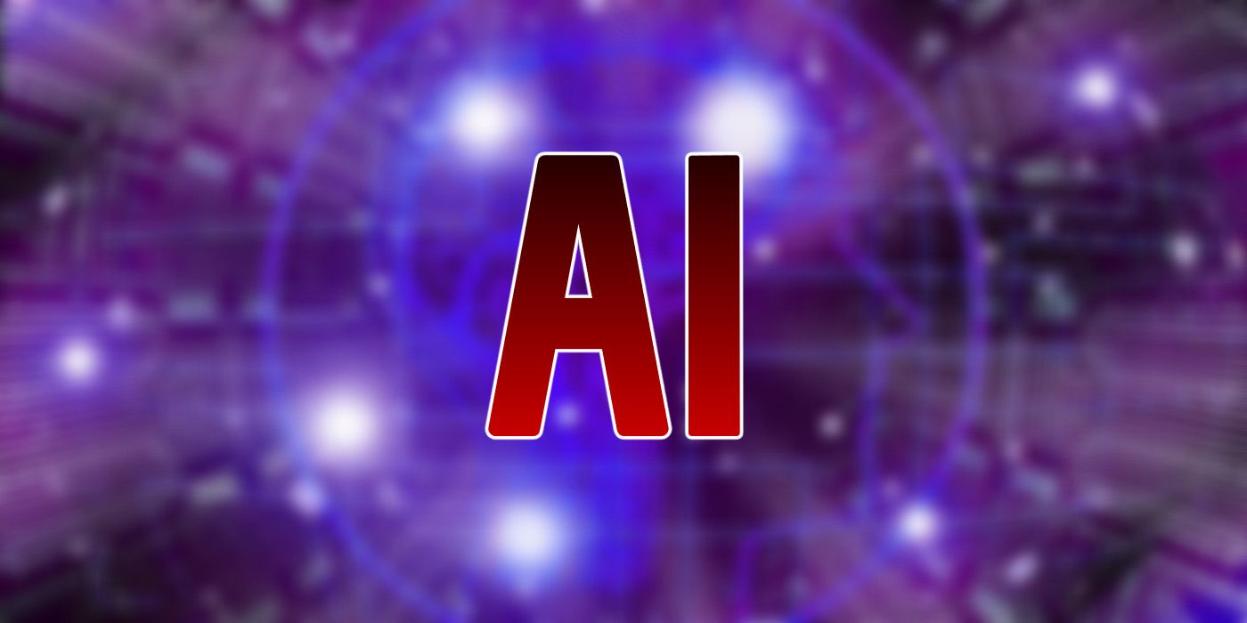 'AI' written in red on a blurred background of a human brain, depicting intelligence
